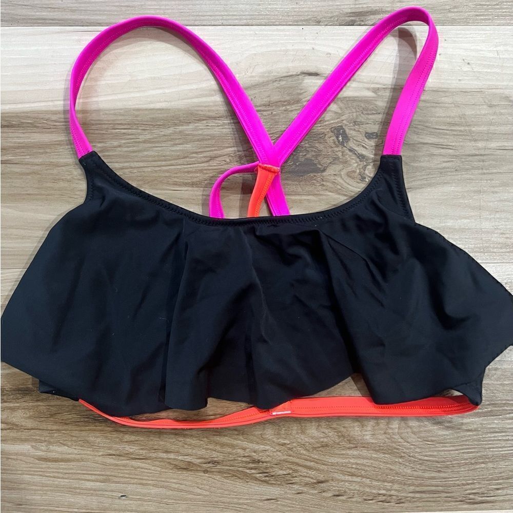 Victoria's Secret Pink Strappy Back Flounce Top Women’s Small
